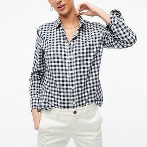 J. Crew Factory “The Perfect Shirt” Gingham Button Down